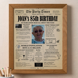 Personalized birthday poster - digital