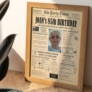Personalized birthday poster - digital