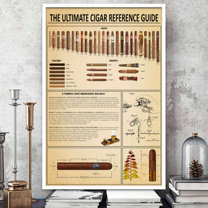 The Ultimate Cigar Reference Guide Poster - hardcopy