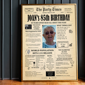 Personalized birthday poster - digital