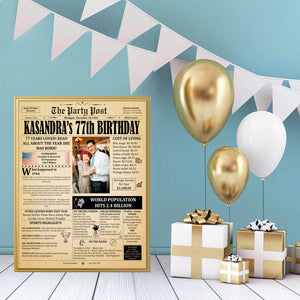 Personalized birthday poster - hardcopy